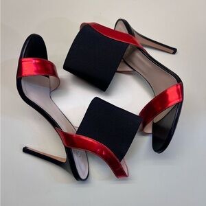 GIOVANNA GRAZZINI MADE IN ITALY LEATHER Chic Black Stiletto Heels